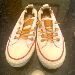 White Converse sneakers